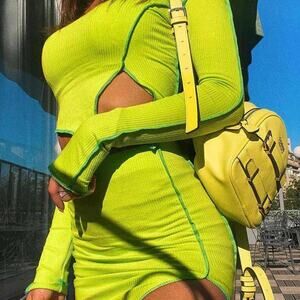 NWOT Fashion Nova Live On The Edge Micro Mini Skirt Sz S